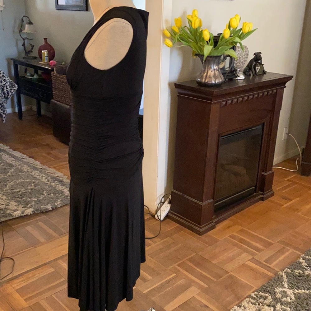 NWOT BCBGMaxAzria stretchy sleeveless evening dress with beautiful ruching. - Picture 8 of 16